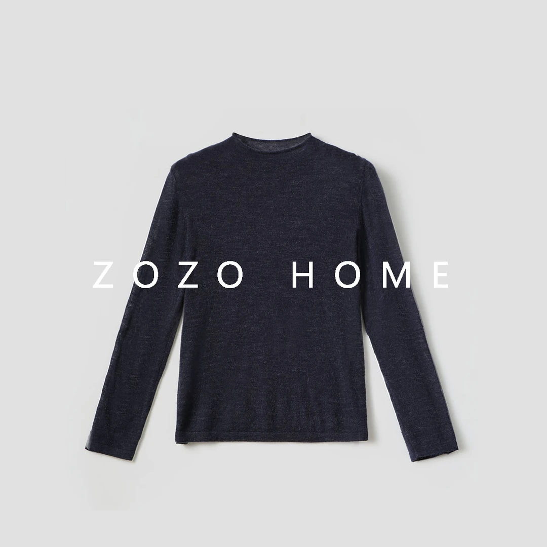 ZOZO HOME ｜“理性”裸感羊·驼显瘦打底针织衫q171763p圆领针织