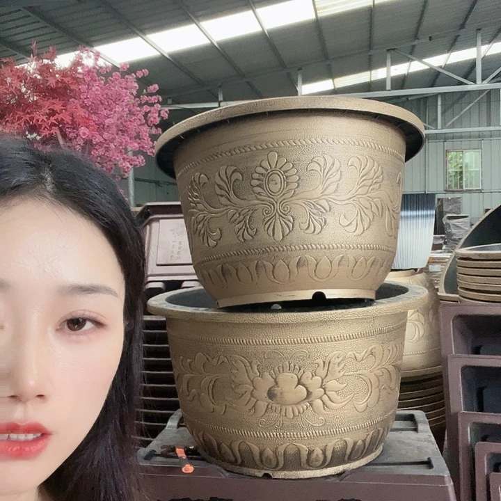 圆形70花盆一个有孔