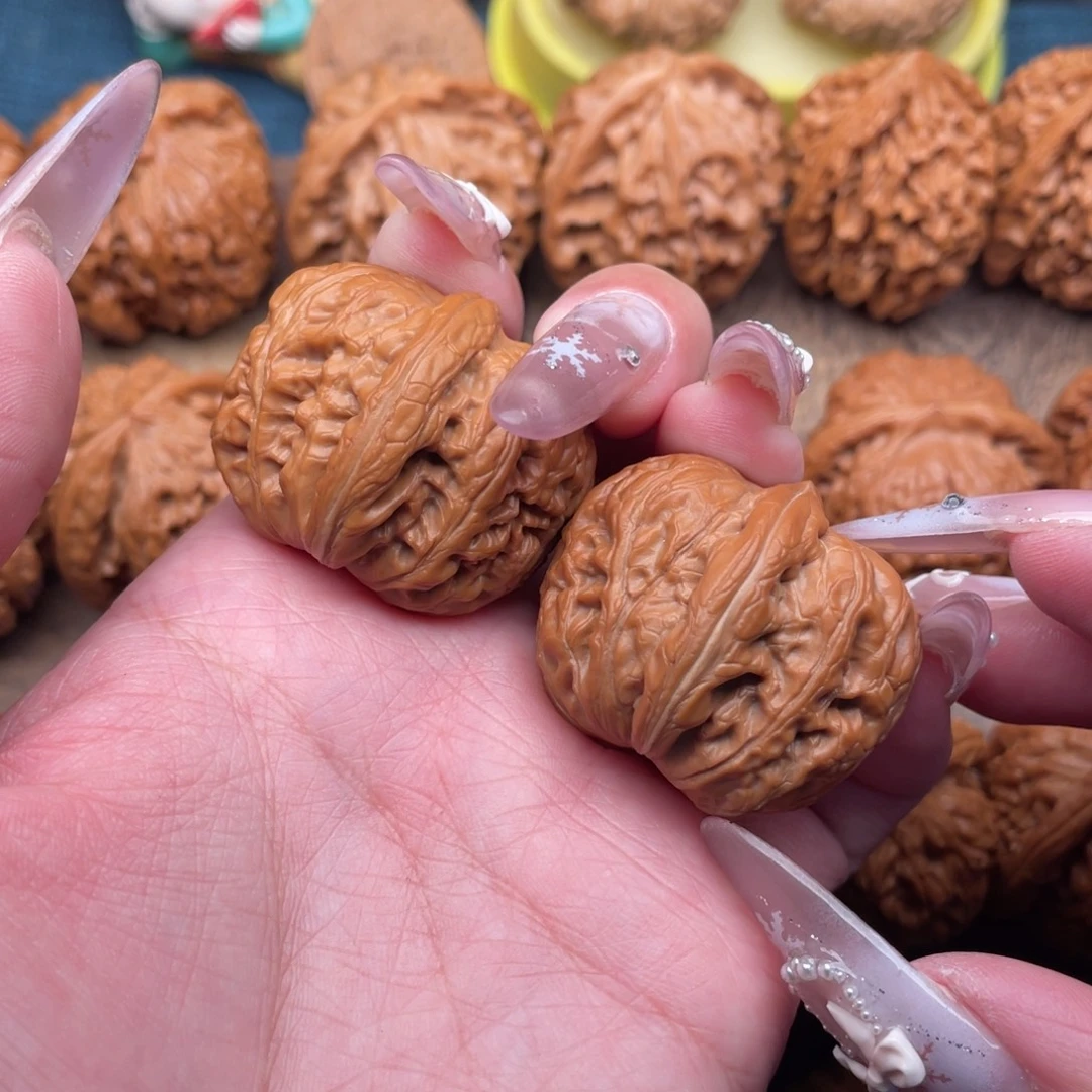 把件文玩核桃全品粗棱平谷元宝37