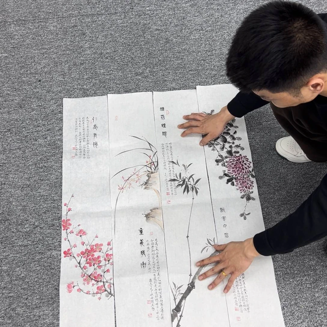 国画纯手绘字画宣纸