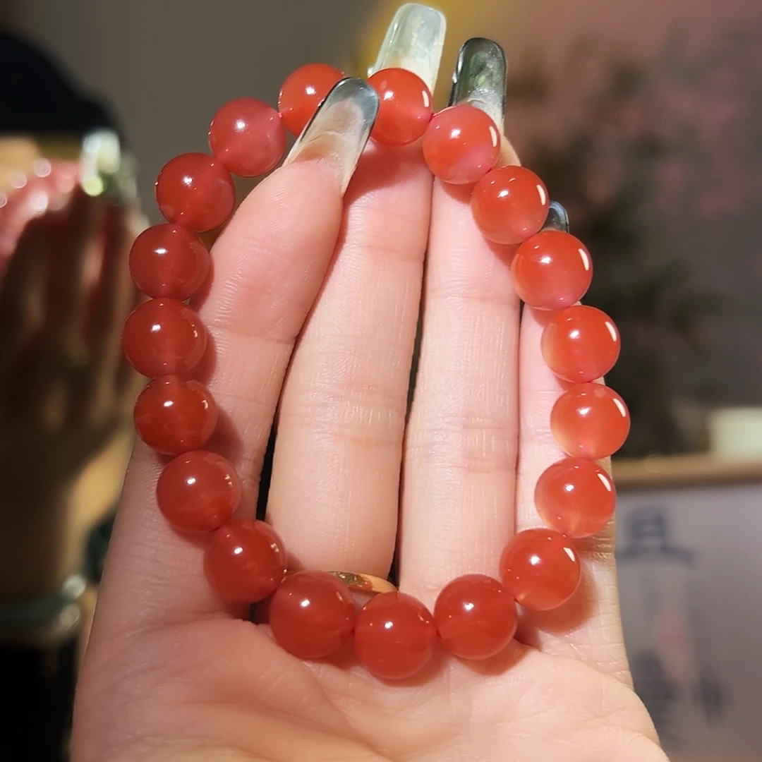 南红玛瑙手串未镶嵌泡****?啊啊啊啊啊