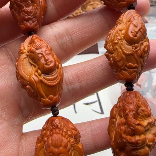 橄榄核手串雕刻工艺