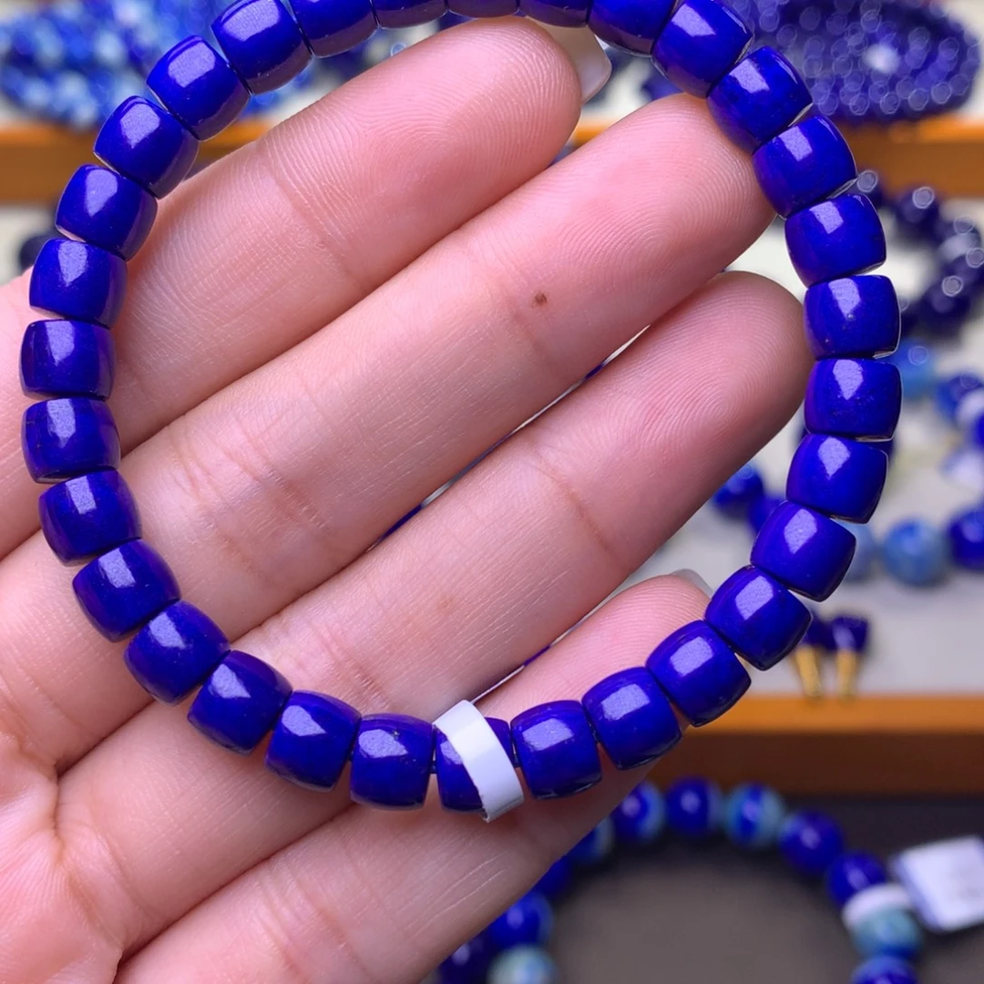 青金石未镶嵌手串7mm