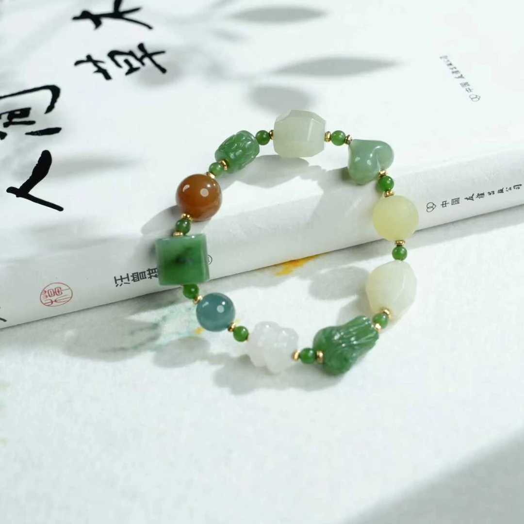 【睿泽&小池专属】s925和田玉多宝手串多样性发一 3-11mm KT0100091