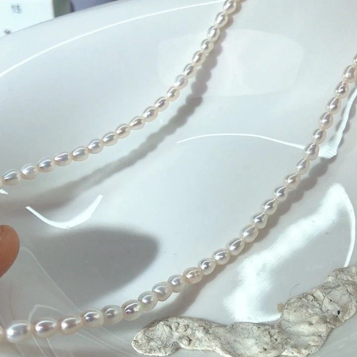 银S925镶嵌淡水珍珠项链x*n