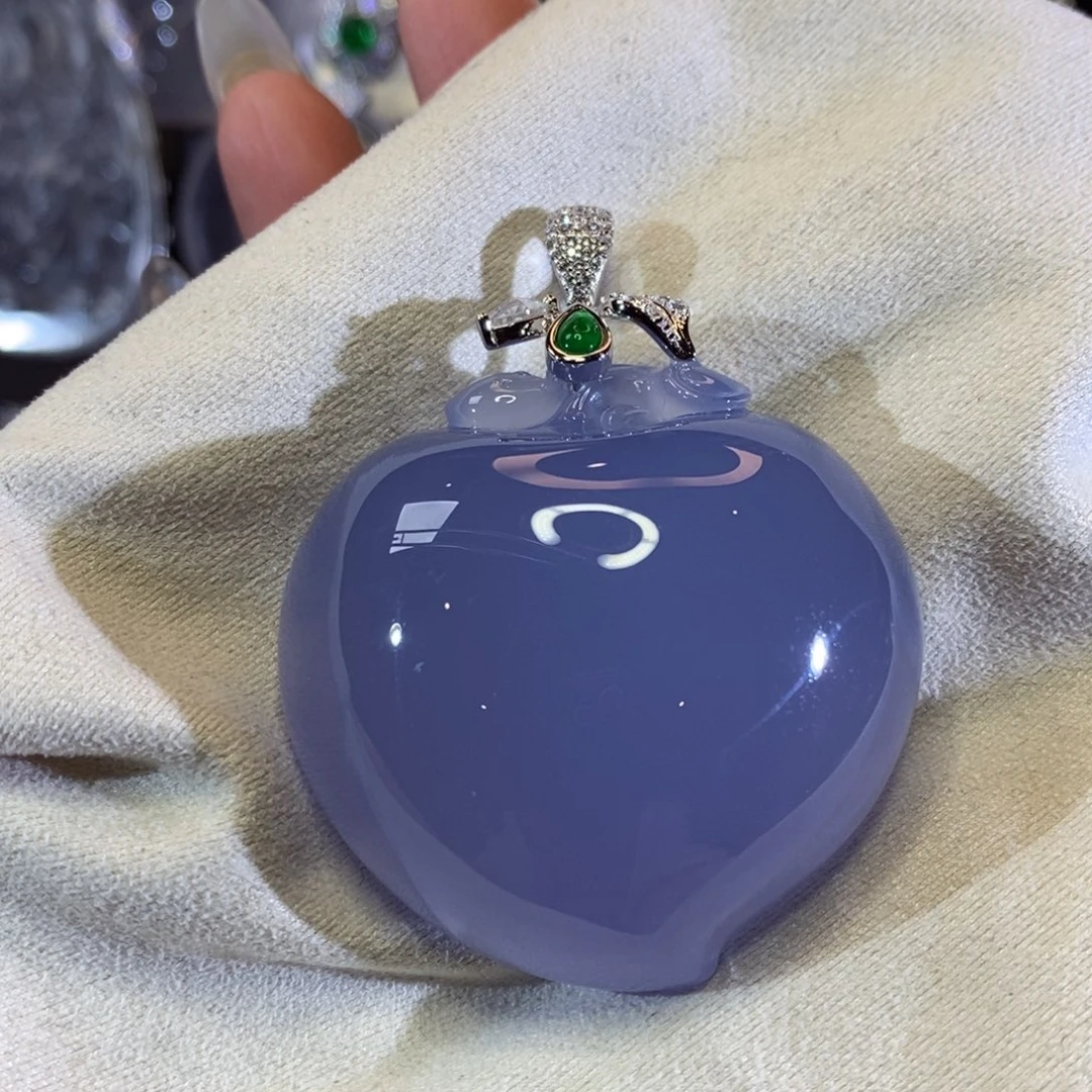 玛瑙/玉髓银S925镶嵌颈饰