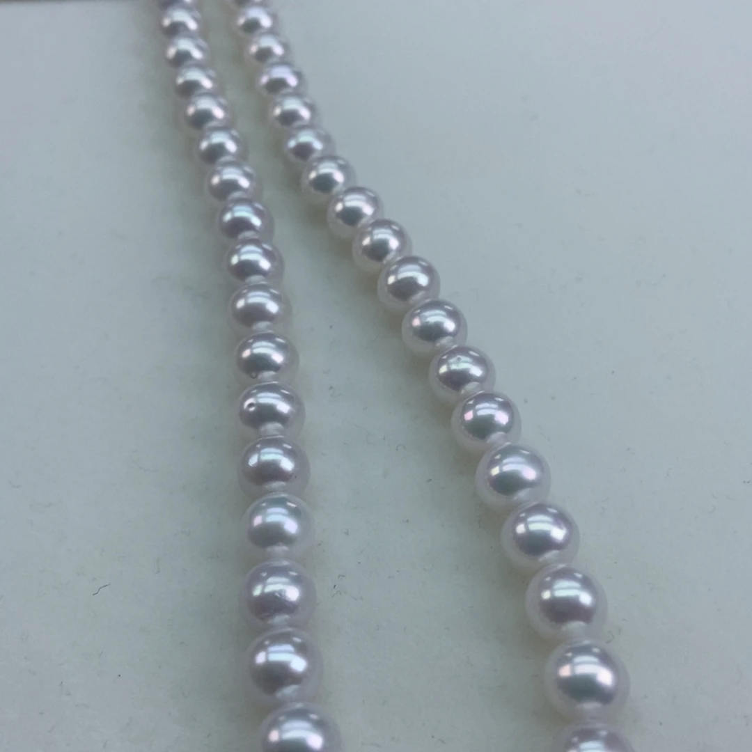 7/8冷光赛澳白淡水珍珠银S925镶嵌