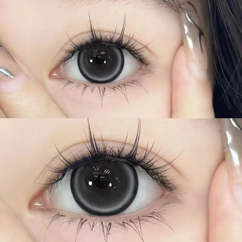 琪瞳珍宝珠黑学生美瞳大小直径半年抛隐形眼镜近视眼镜自然扩瞳