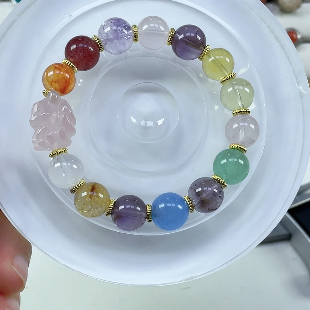 水晶未镶嵌手链天然水晶手串