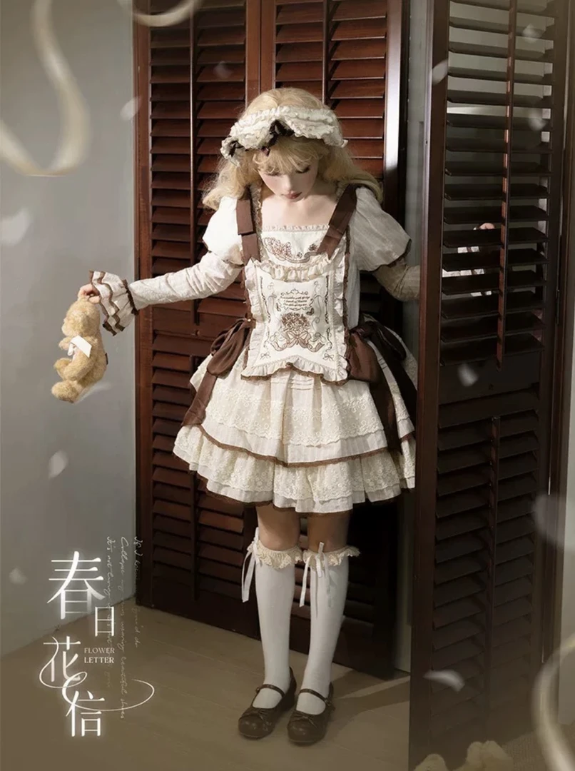 (实体店正品现货) 春日花信 百合芭蕾 op Lolita 实体店正品现货