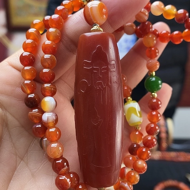 玛瑙/玉髓合金颈饰