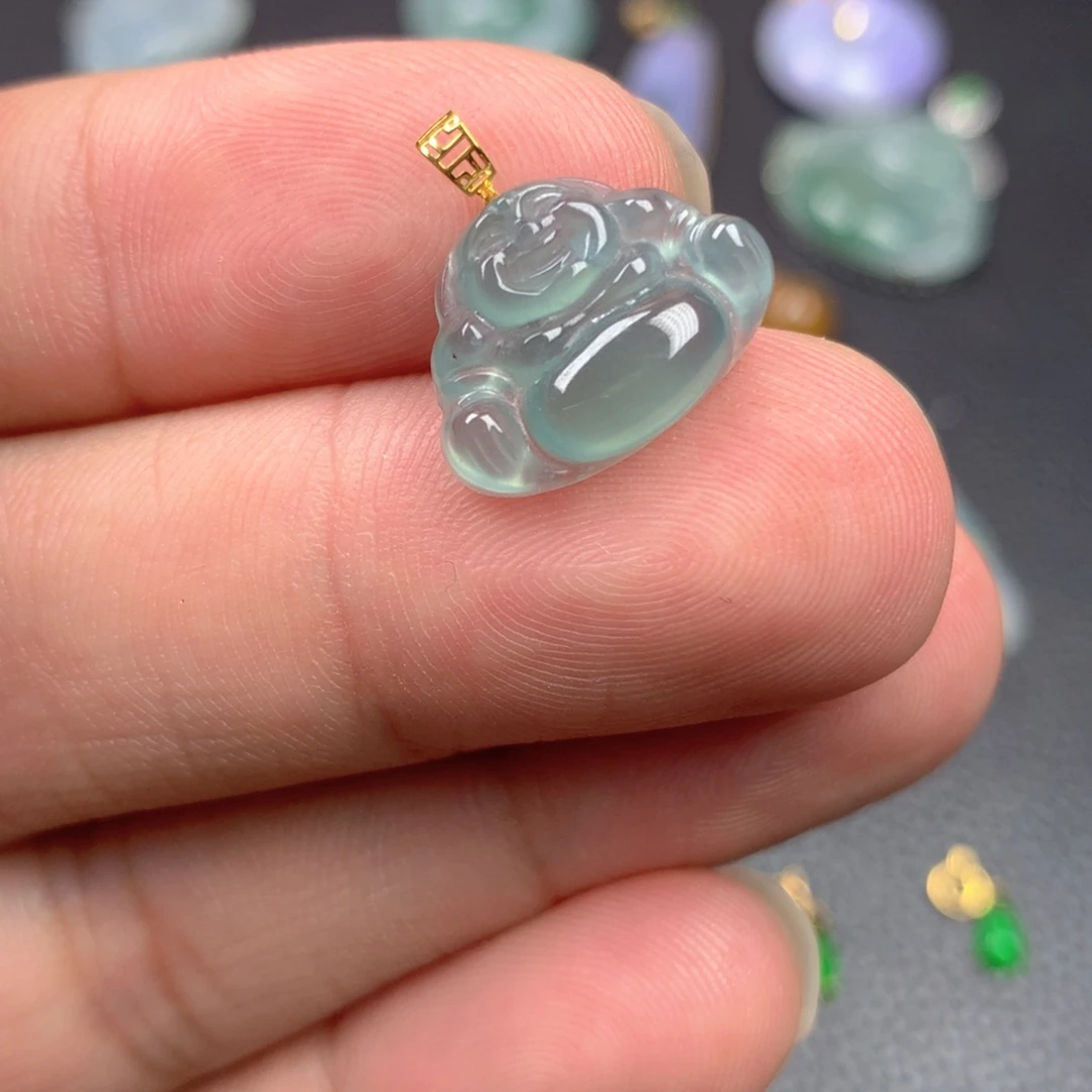 【闪购商品】翡翠18K金镶嵌颈饰翡翠