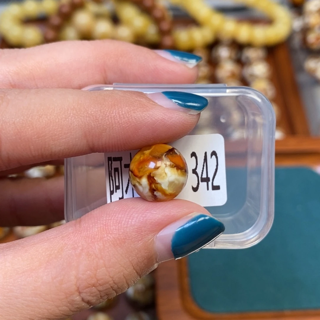 猴头核桃把件沁色圆珠老型342