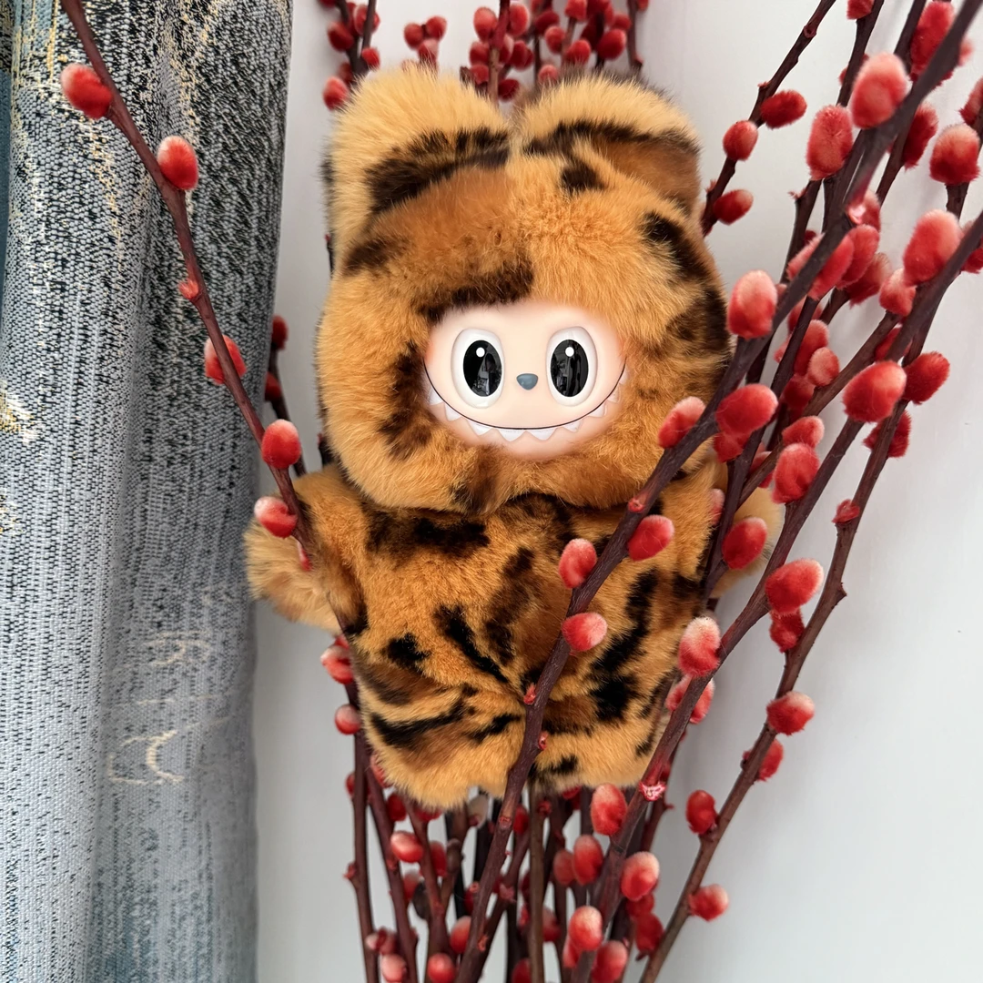 毛绒可爱公仔獭兔真毛大版娃娃包包挂件饰品