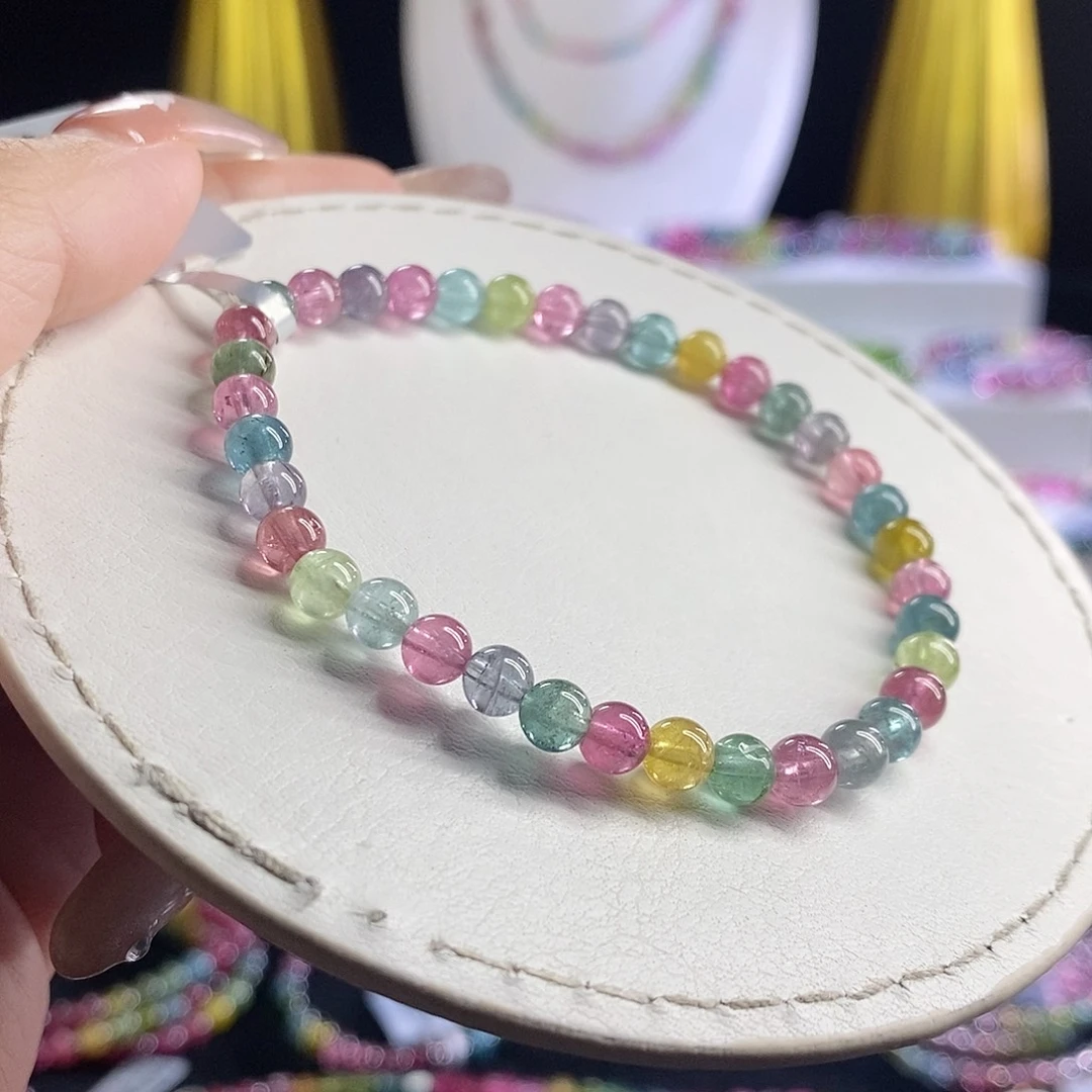 未镶嵌手链碧玺糖果