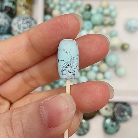 绿松石珠宝半成品未镶嵌