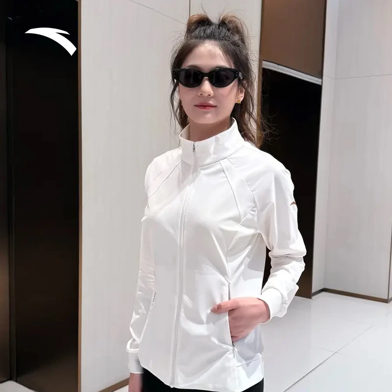 【防晒好物】安踏冰肤防晒衣运动上衣女子夏季新款宽松透气风衣外套