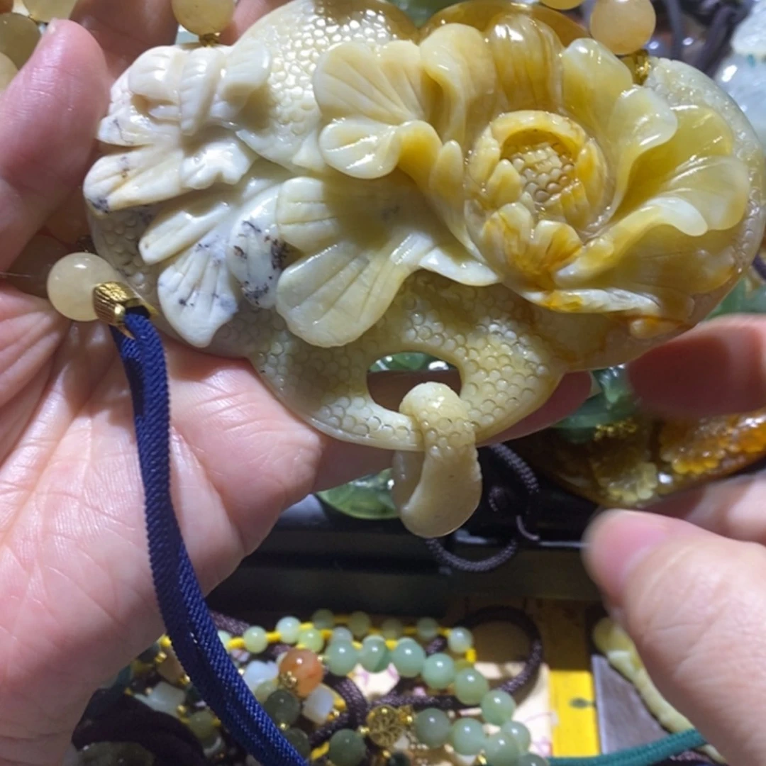 【闪购商品】岫玉毛衣链未镶嵌