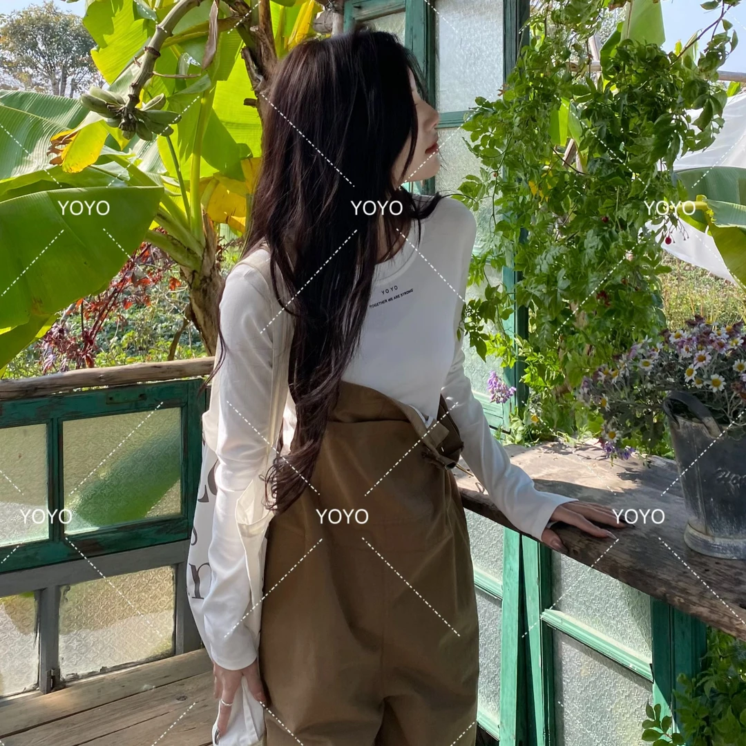 YOYO自制【优优的T】春款2025显瘦减龄打底外穿小字母T恤