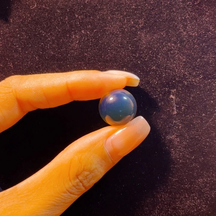 未镶嵌蓝珀珠宝奇石墨西哥蓝珀珠子14