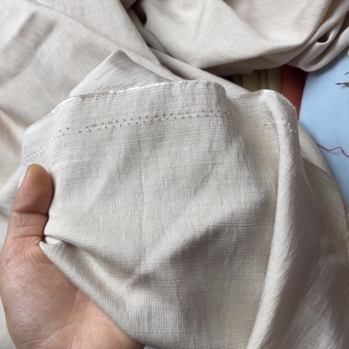 天丝（莱赛尔纤维）杏色棉麻1.5米