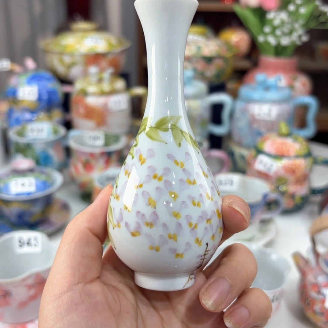 景德镇手绘高温釉下彩陶瓷茶具