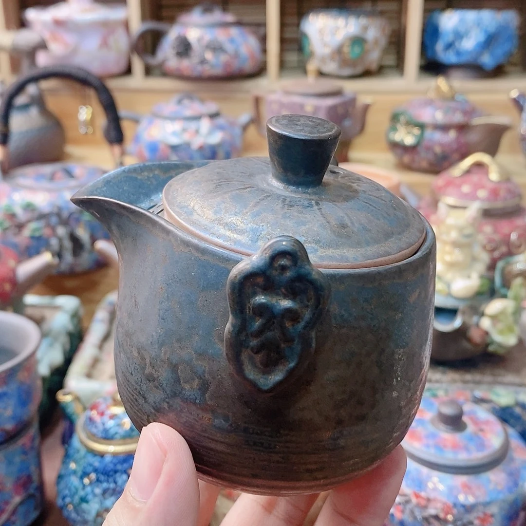 粗陶志野柴烧茶器