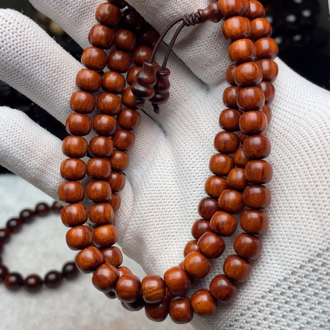 超***）檀香紫檀（小叶紫檀）7×8 老型108颗