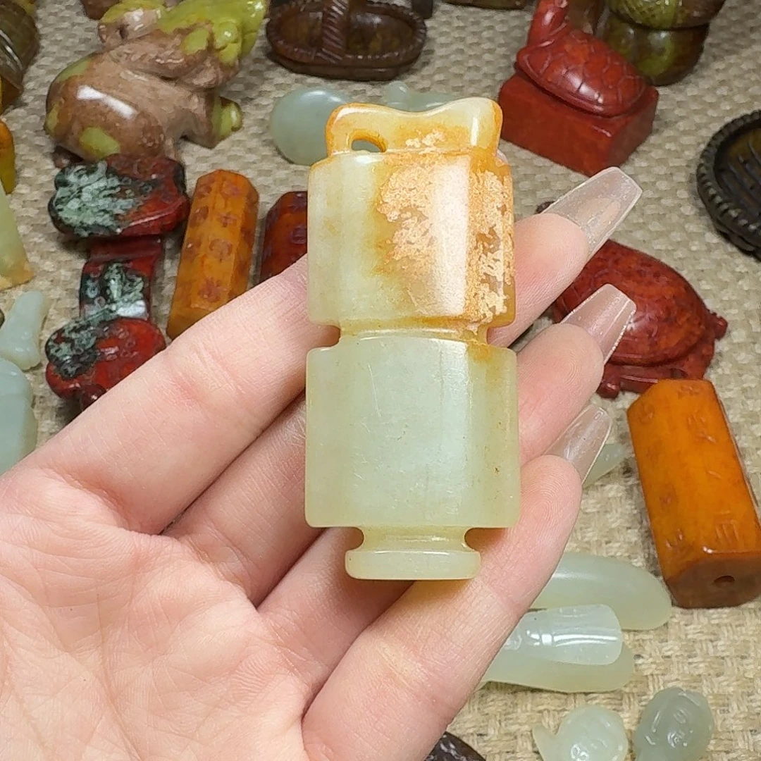 白玉菩提吊坠挂件