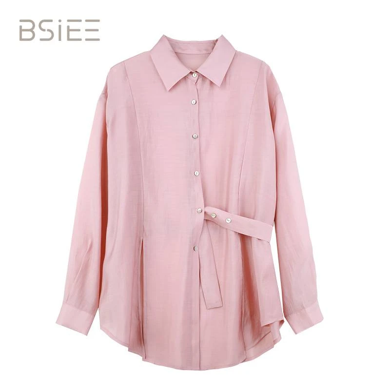 BSiEE本涩设计感衬衫气质长袖休闲休闲百搭