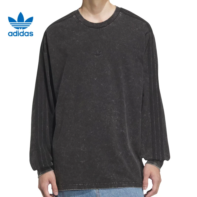 太SHadidas阿迪达斯三叶草男子运动休闲长袖T恤KA2316