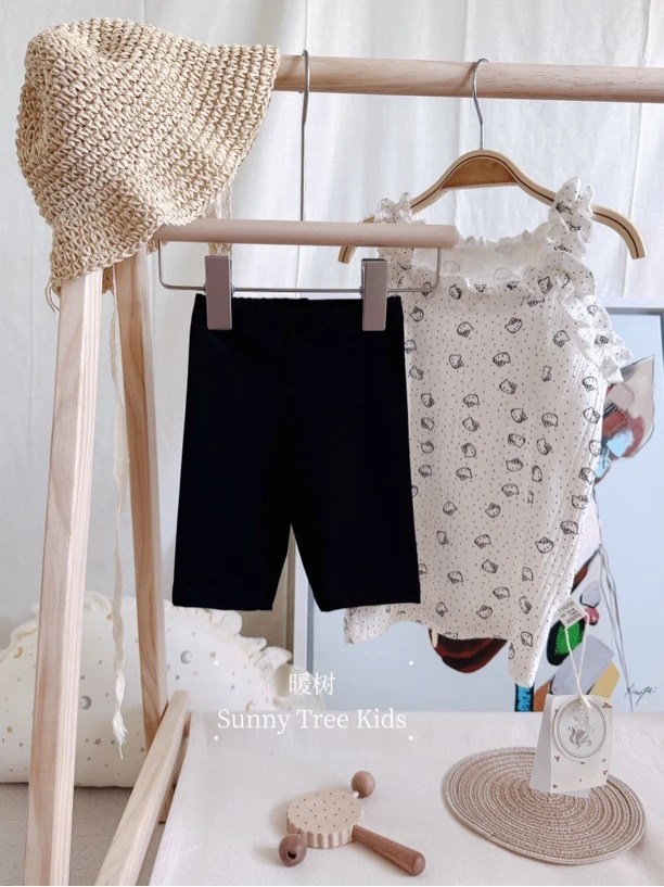 女童夏季五分骑行裤新款百搭弹力短裤子童装打底裤