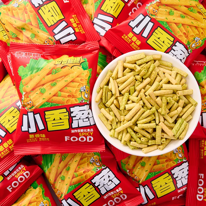 小香葱空心薯条童年怀旧办公室休闲解馋儿童节膨化小吃零食品批发