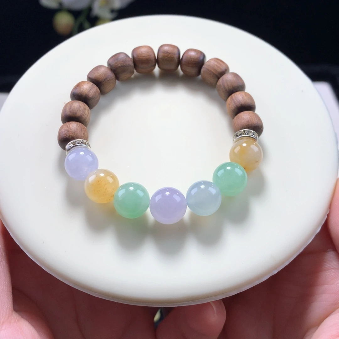 未镶嵌手链翡翠卡10马卡龙