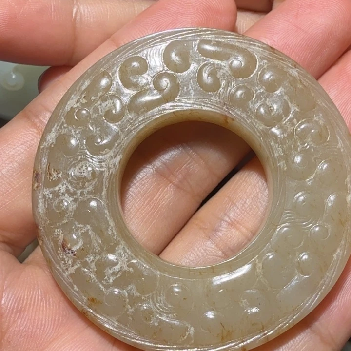 百***熊和田玉未镶嵌挂件