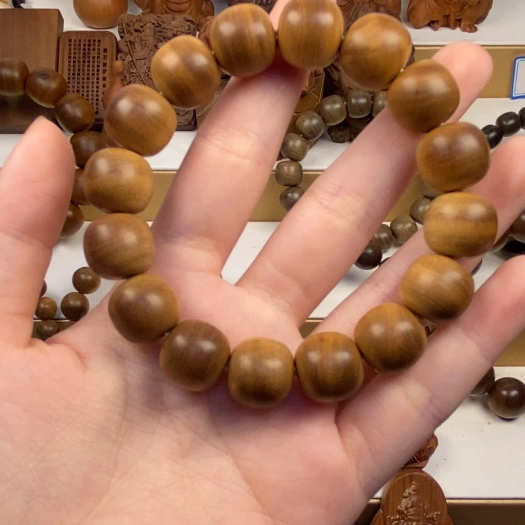 手串/手链檀香木老山檀香13/14微瑕福利横纹奶香