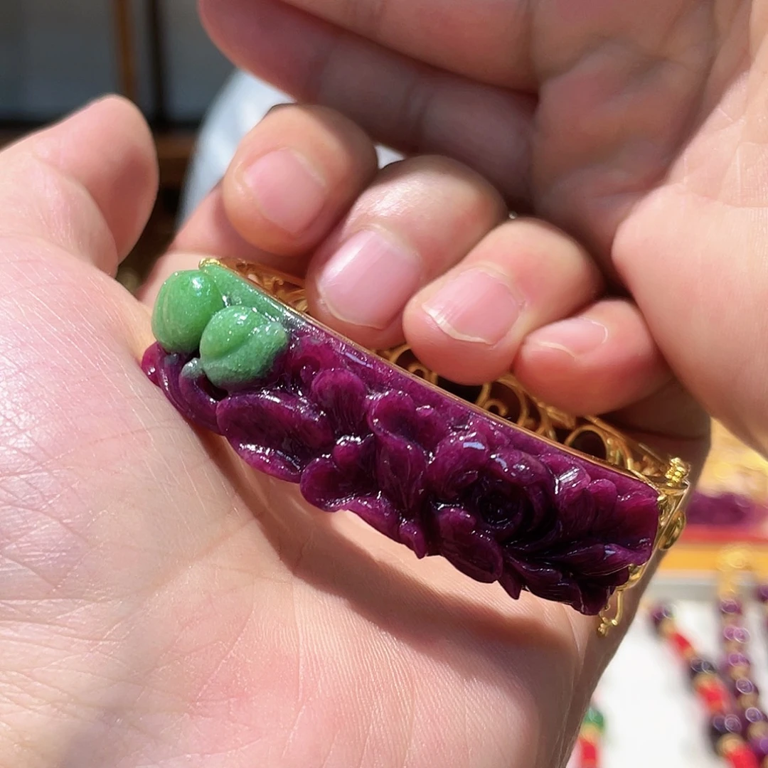 锦纶非金属手镯红宝