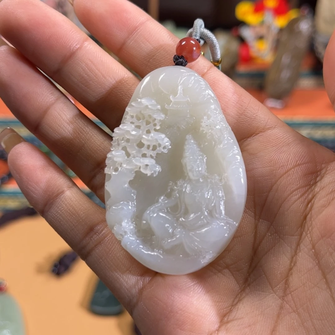 和田玉未镶嵌挂件