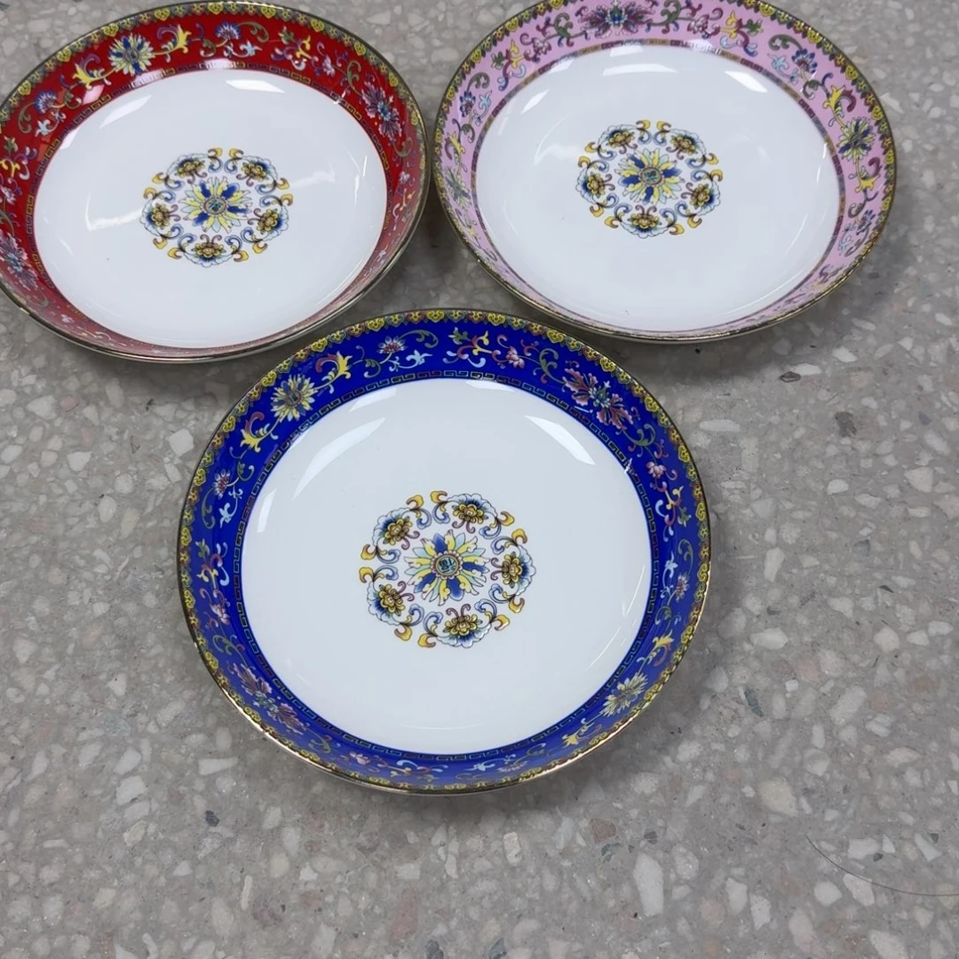 那***好陶摆件景德镇珐琅彩餐具