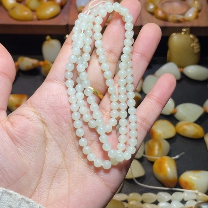 和田玉未镶嵌手链