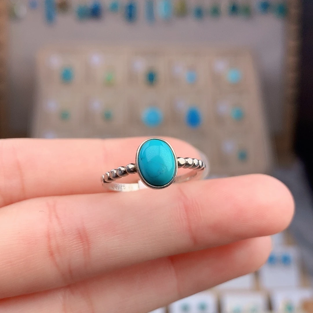 绿松石银S925镶嵌颈饰