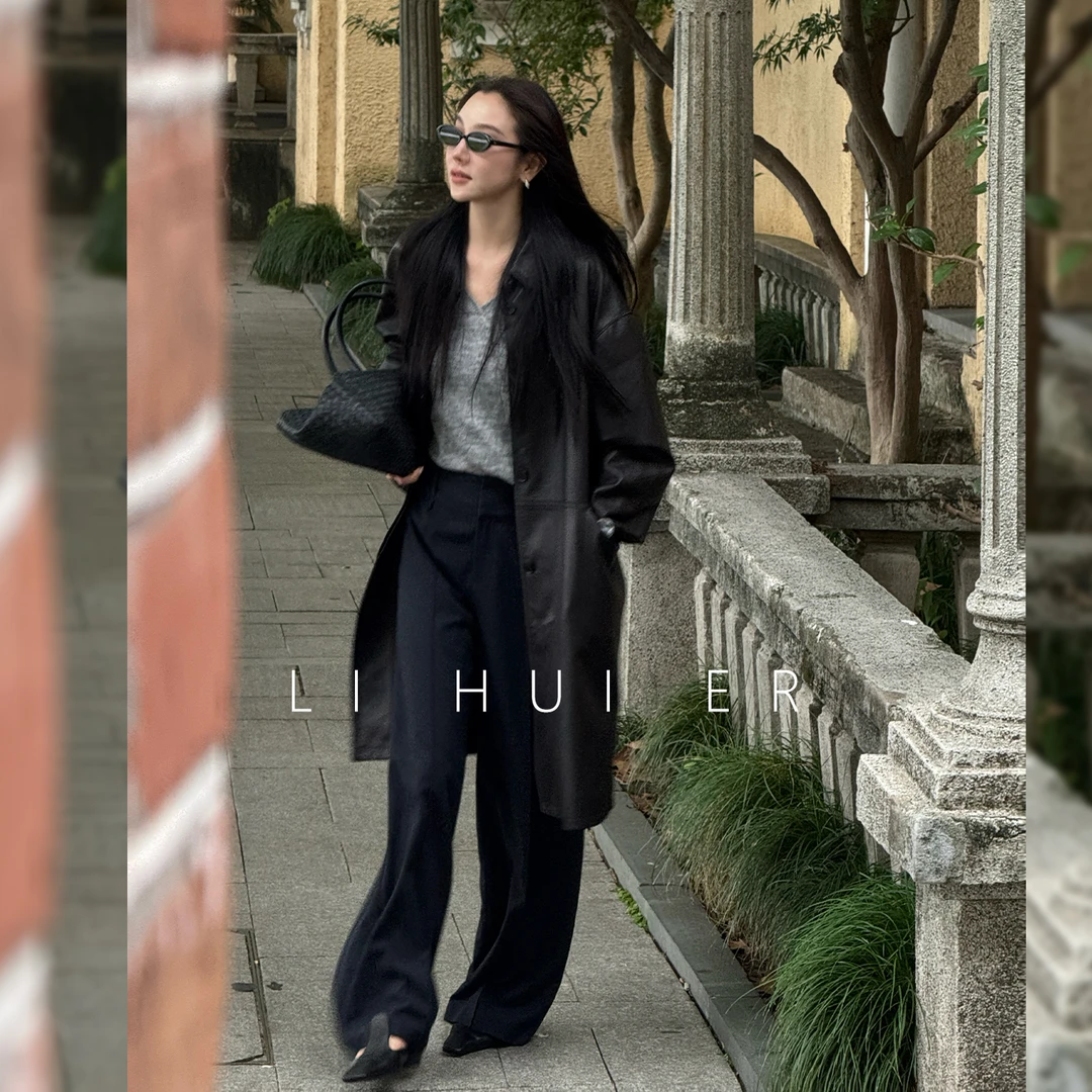 LiHuiEr李慧儿【柏林夜语】秋款时尚通气质显瘦休闲裤LL025738