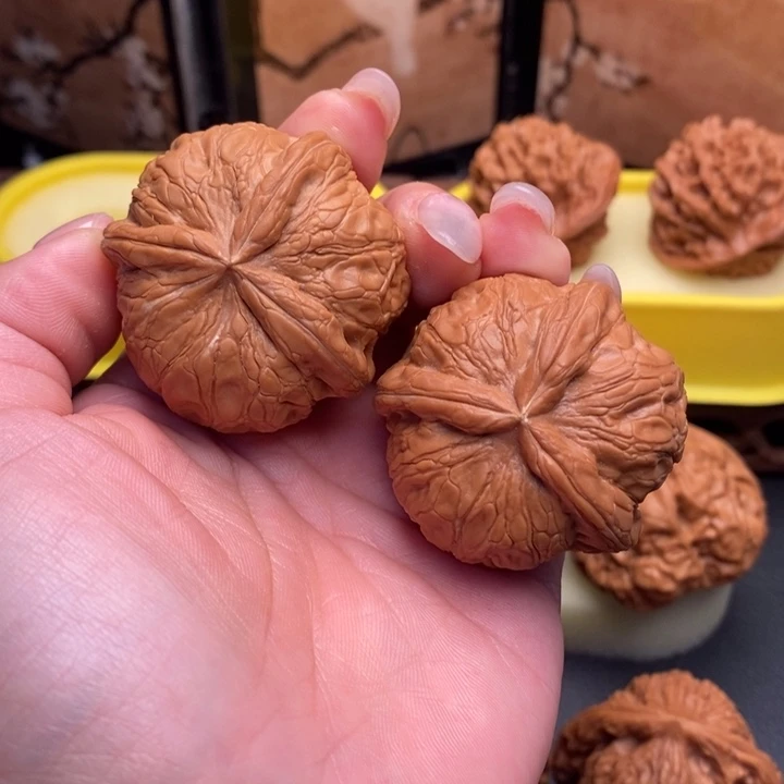 把件文玩核桃182平谷元宝三棱41