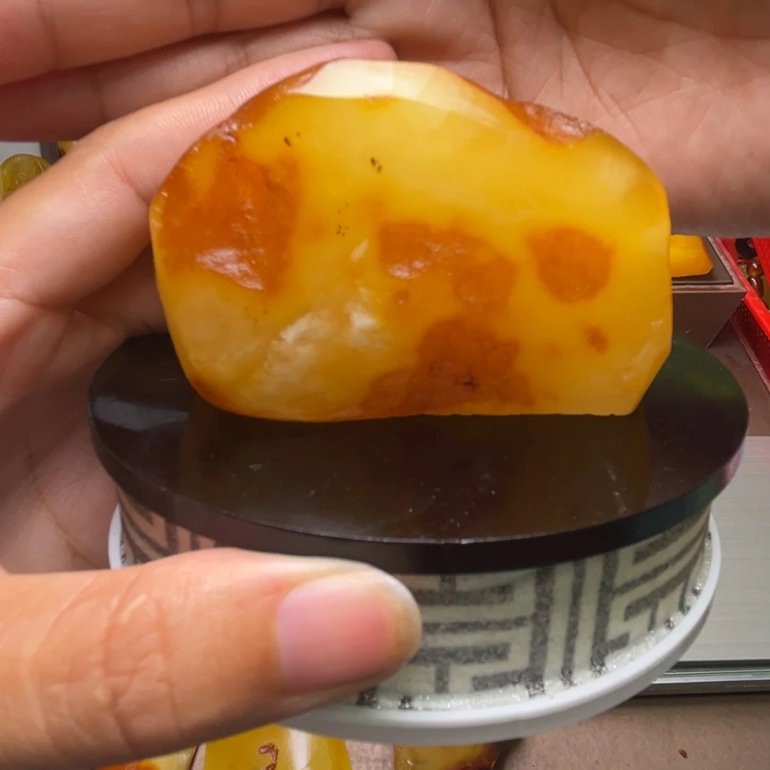 定制琥珀未镶嵌琥珀蜜蜡原石定制有瑕