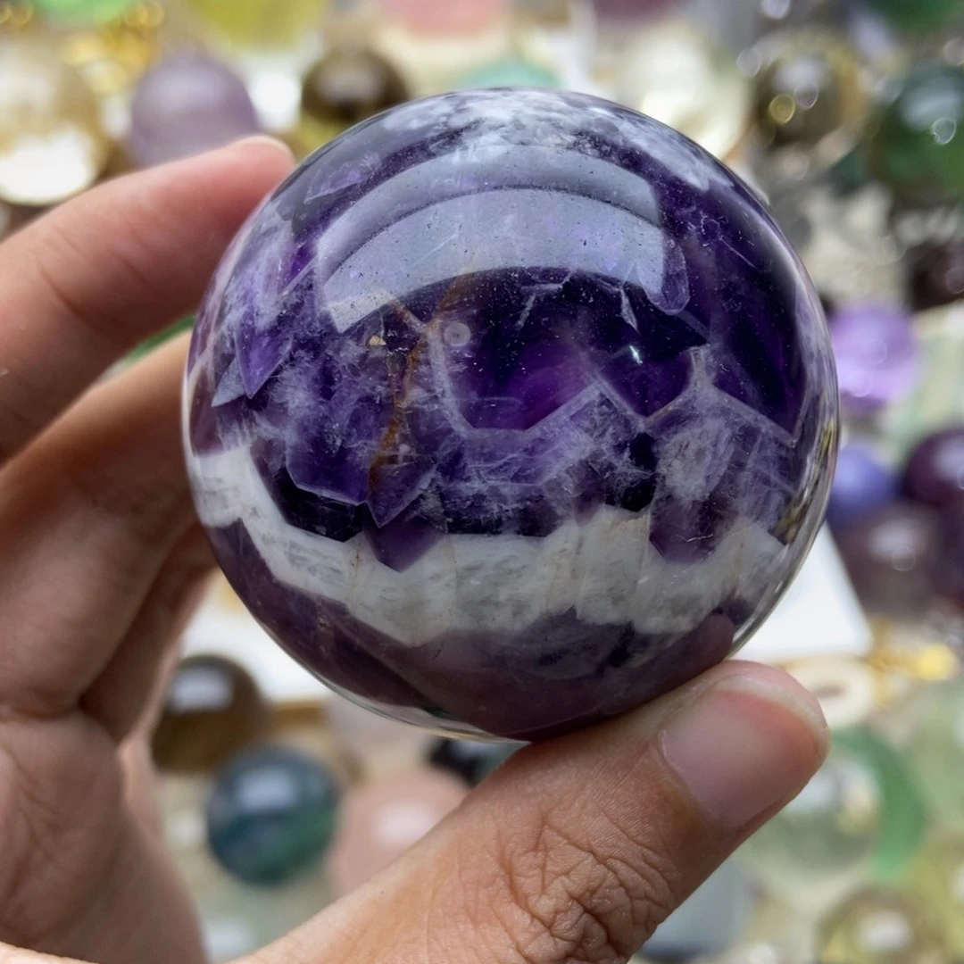 紫晶珠宝半成品未镶嵌梦幻紫