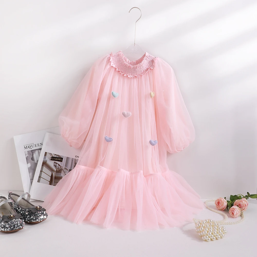 童一密度【如初甜梦】女童春夏新款时髦洋气连衣裙 A459