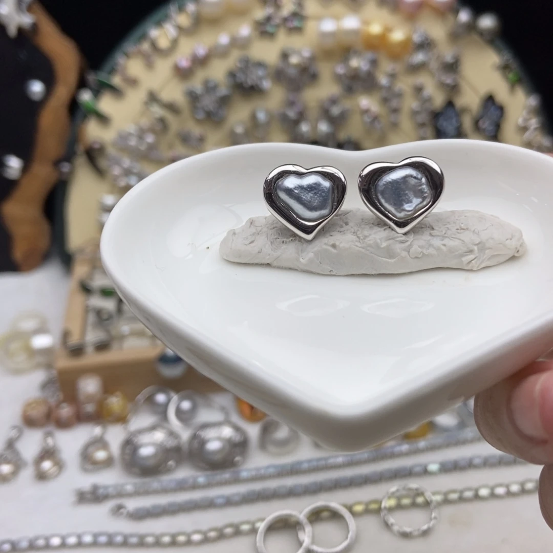 银S925镶嵌海水珍珠画框