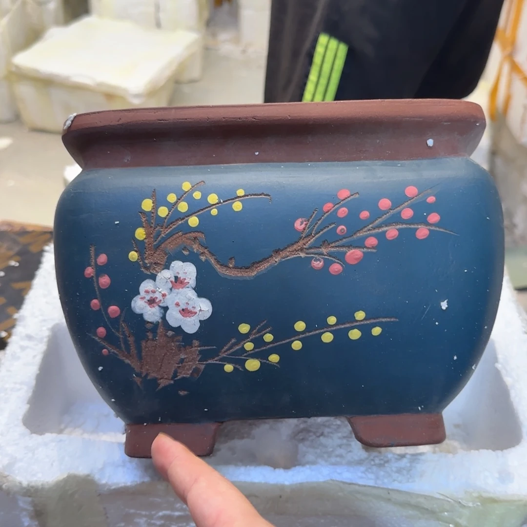 紫砂花盆口径25厘米