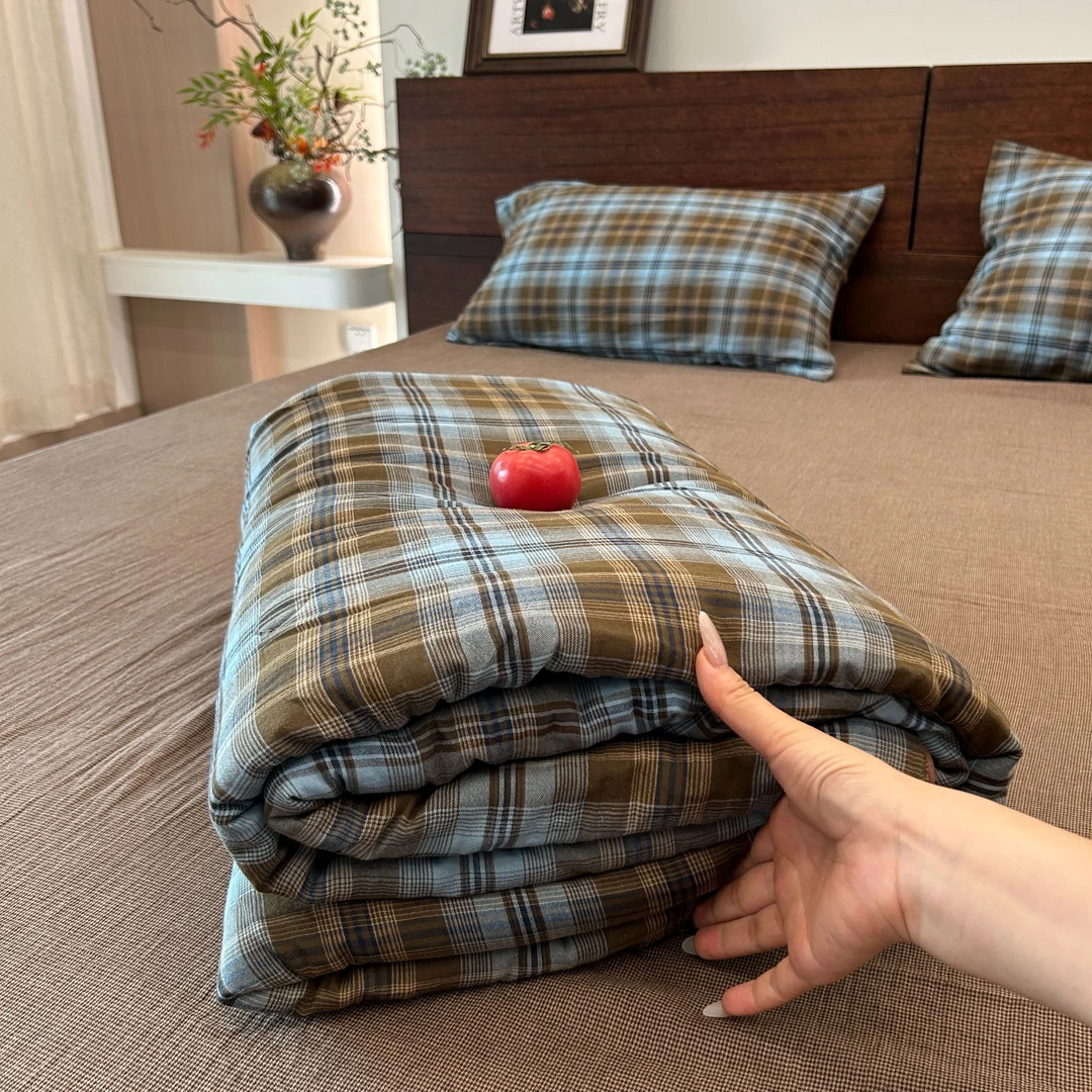 【FANCY 】夏被复古侘寂风全棉双层纱嵌绳包边夏被单双人空调被套件