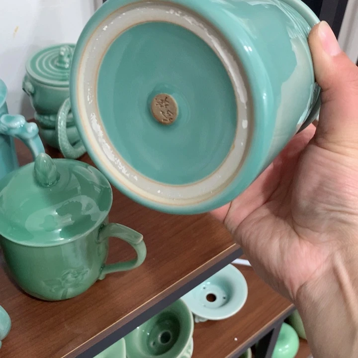 山**仙龙泉青瓷茶具杯子